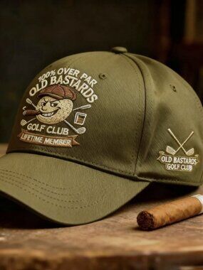 [NWOT] Old Bastards Golf Club Baseball Cap - 100% Over Par Lifetime Member